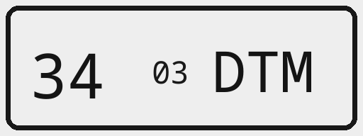 Synthetic plate 34 03 DTM at native resolution